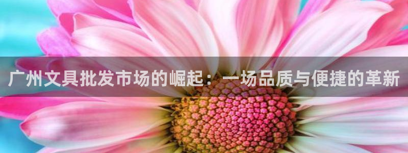 彩名堂全天计划：广州文具批发市场的崛起：