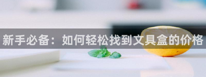 彩名堂：新手必备：如何轻松找到文具盒的价